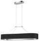 Black and Silver Modern Pendant With Polished Chrome Metal