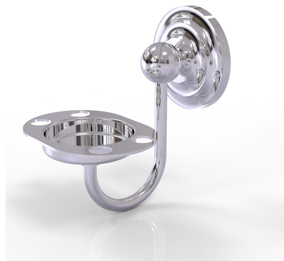 Que New Tumbler and Toothbrush Holder, Polished Chrome