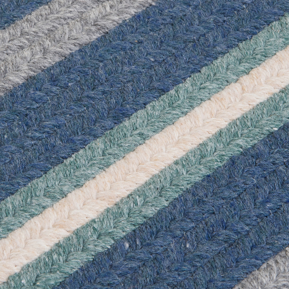 Colonial Mills Elmdale Runner Braided Rug, Blue, 30"x180"