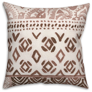 Deep Red Pattern 1 16"x16" Spun Poly Pillow
