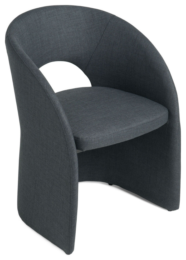 Modrest Brea Charcoal Fabric Dining Chair