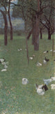 Gustav Klimt After the Rain Garden With Chickens in St Agatha Wall Decal