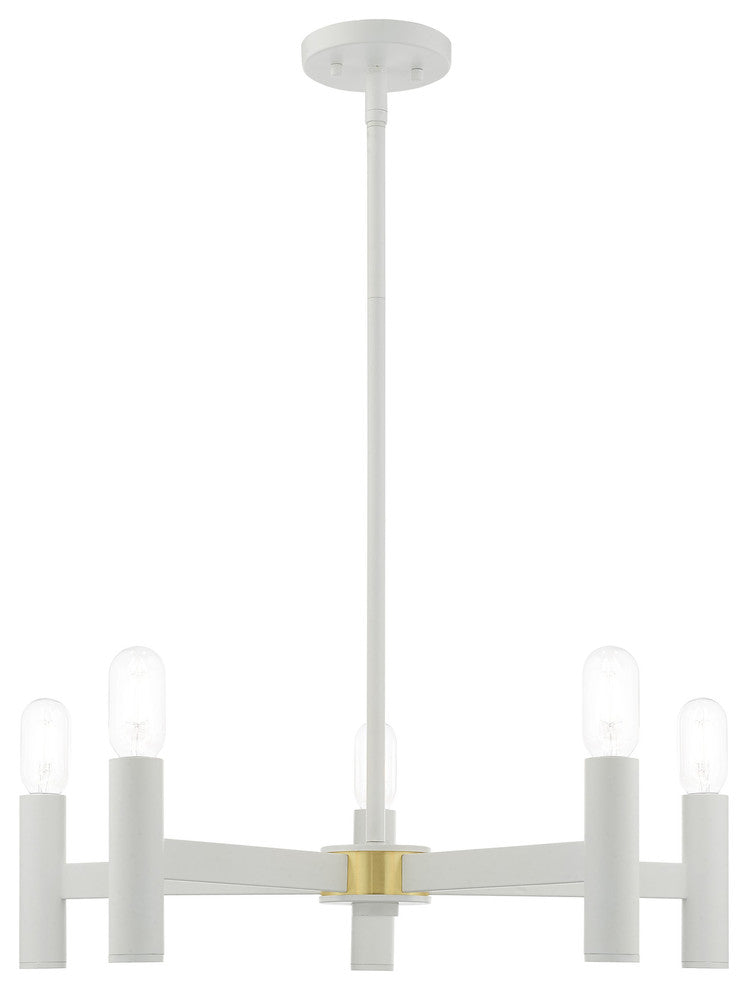 Livex Lighting White 5-Light Chandelier