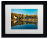Blanchette Photography 'Wellfleet Mirror', Black Frame, White Matte, 14"x11"
