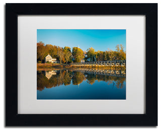 Blanchette Photography 'Wellfleet Mirror', Black Frame, White Matte, 14"x11"