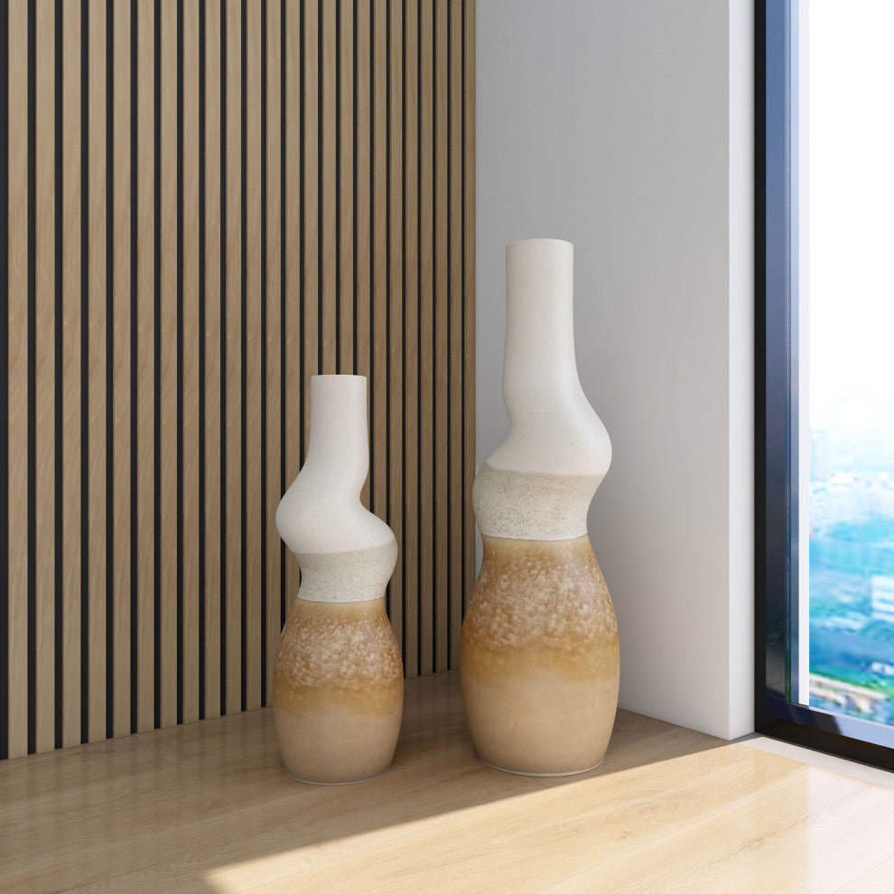 Malone Ceramic Floor Vase, Small