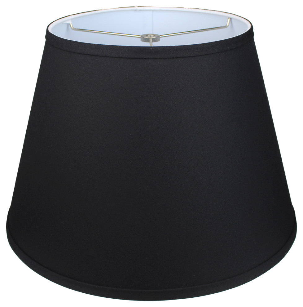 Fenchel Shades 10"x16"x11" Spider Attachment Empire Lamp Shade, Linen Black