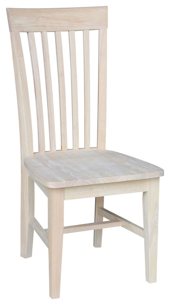 Set of Two Tall Mission Chairs, Unfinished