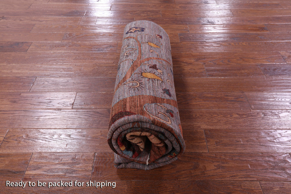 Persian Gabbeh Tribal Hand Knotted Wool Rug 5' 6" X 8' 4" Q10592