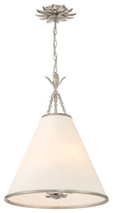 Crystorama Lighting Group 564 Broche 4 Light 18"W Pendant - Antique Silver