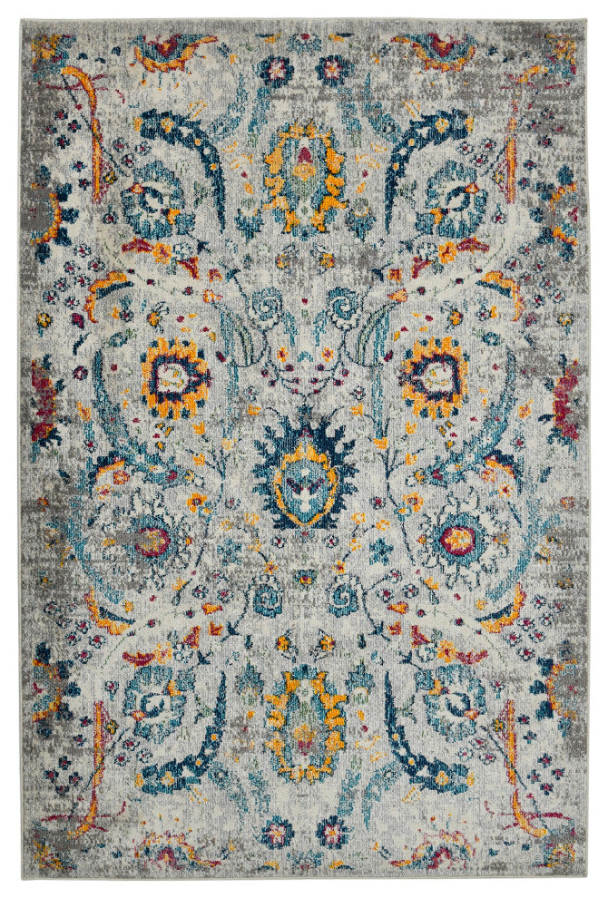 Montana Glaiza Area Rug, Ivory, 5'3" x 7'6", Botanical