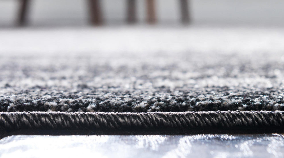 Rug Unique Loom Del Mar Dark Gray Runner 2' 7 x 10' 0