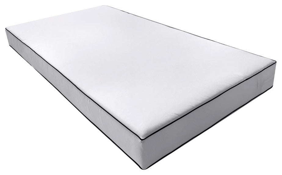 Style5 Twin Contrast Pipe Outdoor Mattress Bolster Slip Cover COMPLETE SET AD105