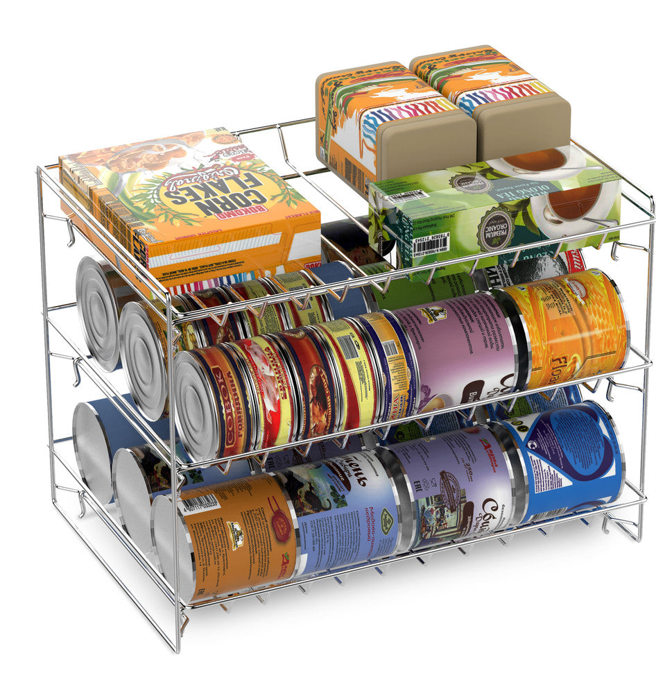 3 Tier Can Dispenser, Stackable Can Organizer Rack by Classic Cuisine
