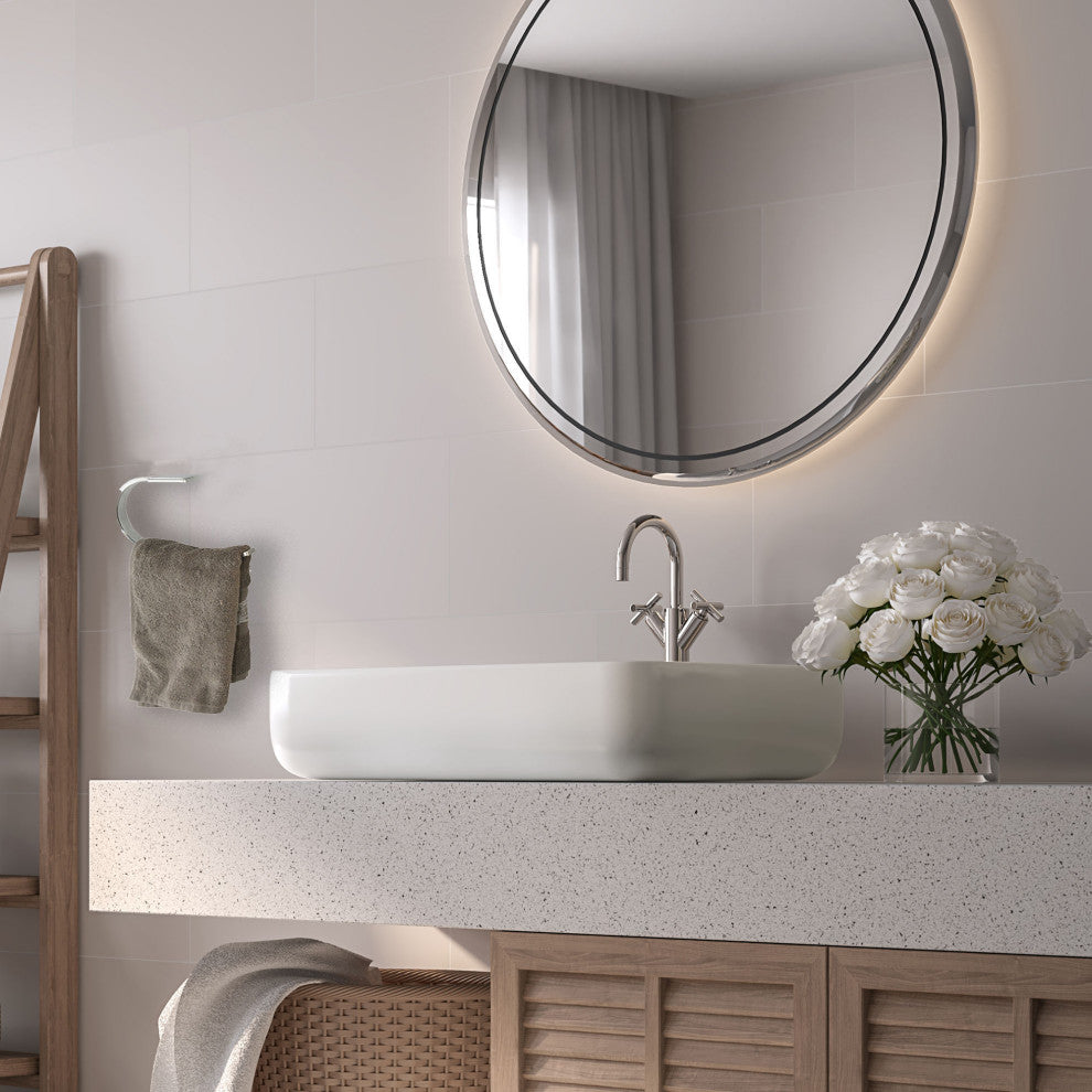 Wall Mounted Hand Towel Holder Bar Ring Stainless Steel