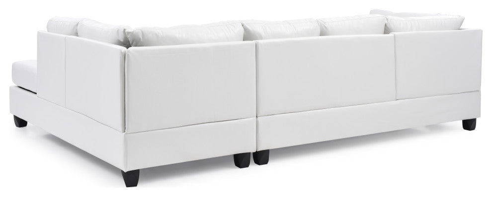 Pasqual Sectional, White Pu