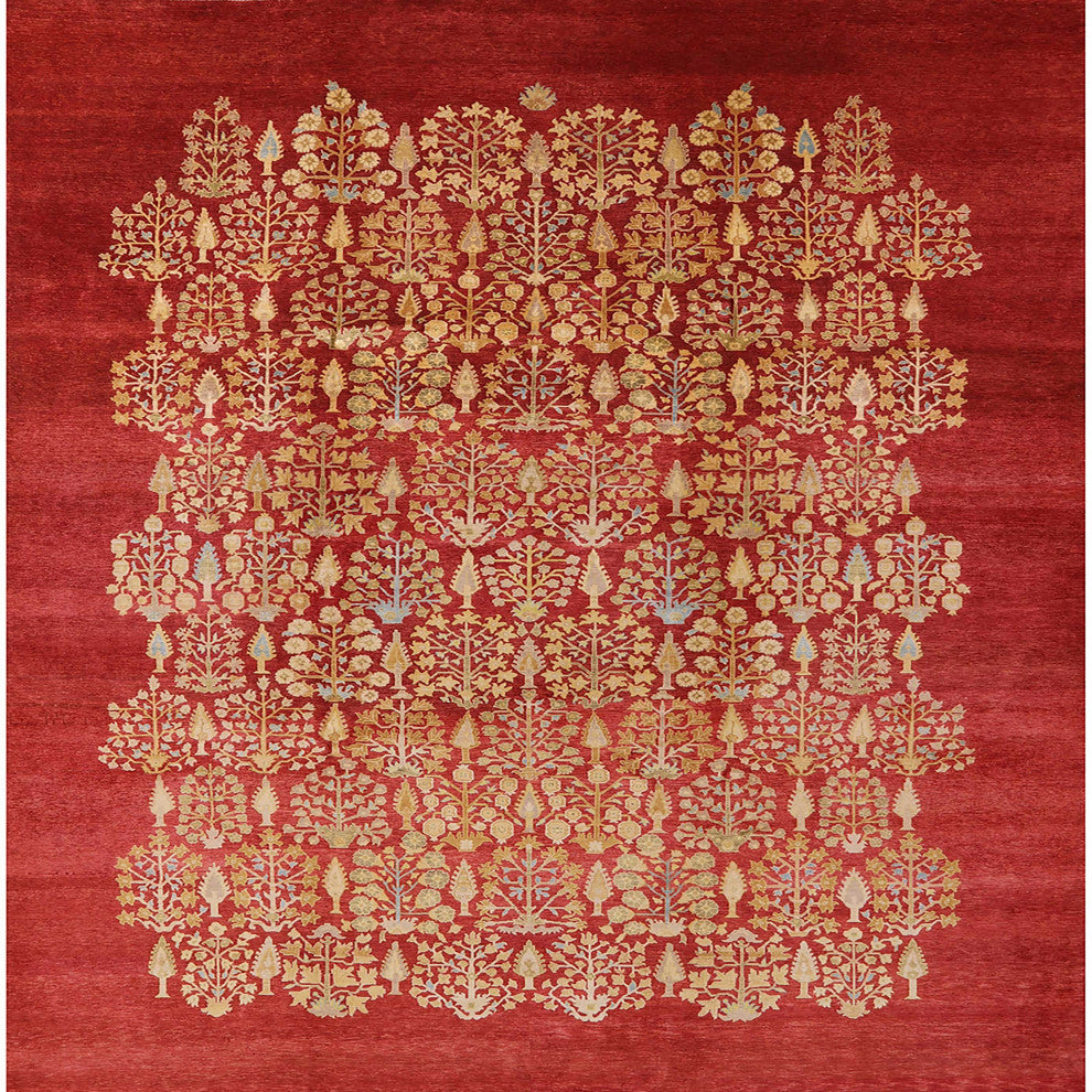 Ahgly Company Indoor Square Mid-Century Modern Area Rugs, 3' Square
