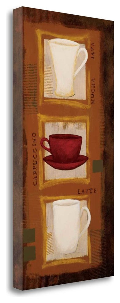 "Cafe Jazz" By Rita Vindedzis,Ready to Hang Giclee Print on Gallery Wrap Canvas