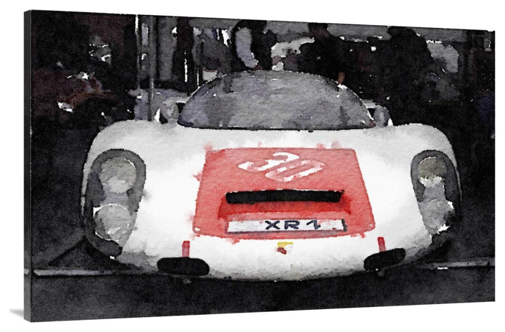 "Ferrari Front End Monterey Watercolor" Fine Art Print