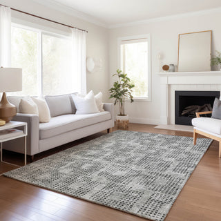 Premium Machine Washable Mayfield AMF33 Gray 5' x 7'6" Rug