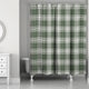 Hunter Green Plaid 71x74 Shower Curtain