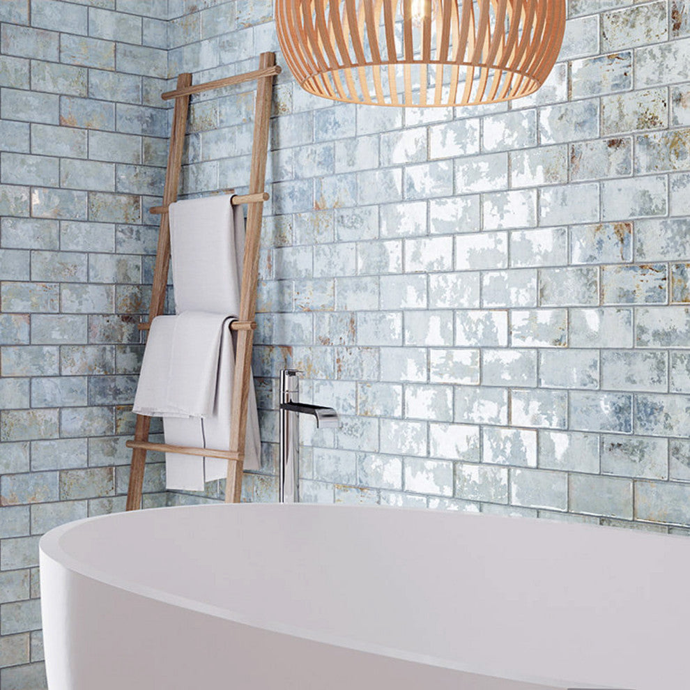 Biarritz Ceramic Wall Tile, Blue
