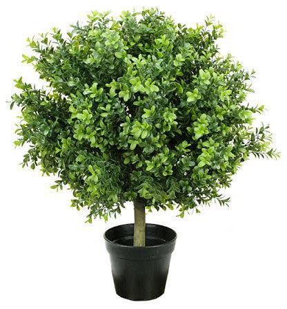 Potted Two-Tone Artificial Murraya Tree, 24"