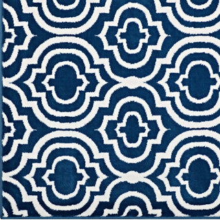 Frame Transitional Moroccan Trellis 8x10 Area Rug
