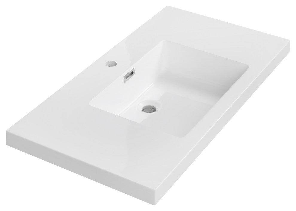 35" Solid Surface Resin Streamline K-1407-35 Vanity Top