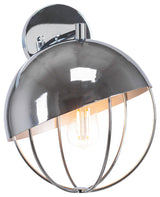 Neo 1-Light Wall Sconce, Chrome Finish With Amber Antique LED Bulb