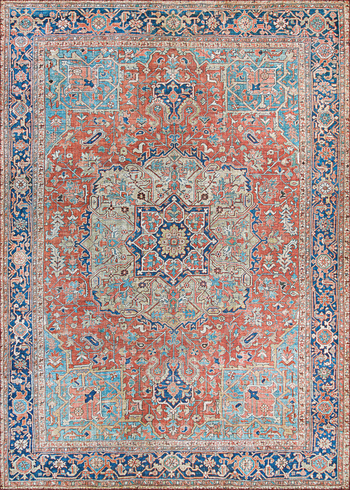 Couristan Pasha Heriz Ruby Area Rug, 5'x8'