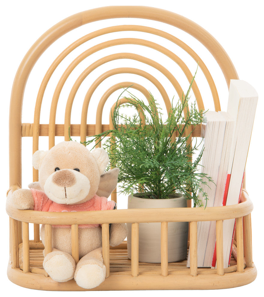 Rainbow Rattan Wall Shelf
