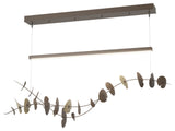 Lily LED Pendant, Bronze, Modern Brass, Standard Height