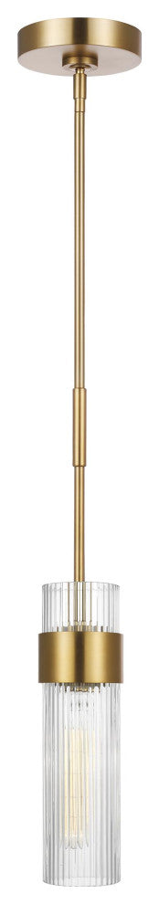 Generation Lighting, CP1161BBS, Medium Pendant, Burnished Brass