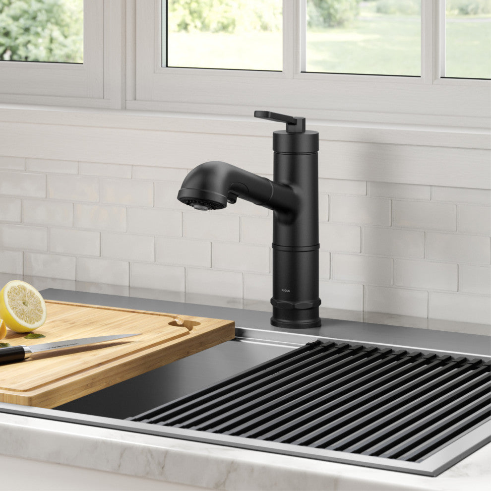 Sellette Pull-Down Kitchen Faucet, Matte Black, Model Kpf-4103mb