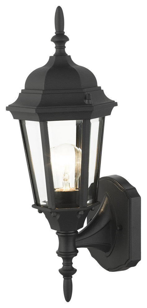 Textured Black Traditional, Historical, Outdoor Wall Lantern