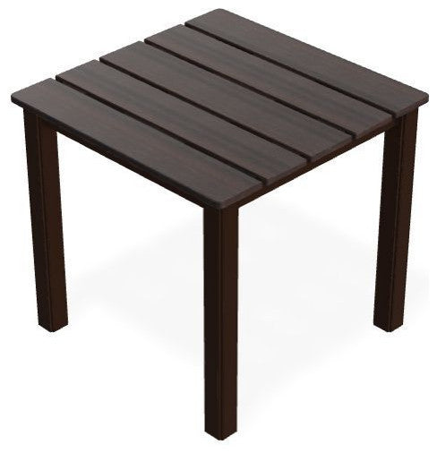 21" Square Rustic Outdoor End Table, Kona