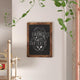 Canterbury Wall Mount Magnetic Chalkboard Sign Set- 18" x 24", Torched Brown, 18" X 24"