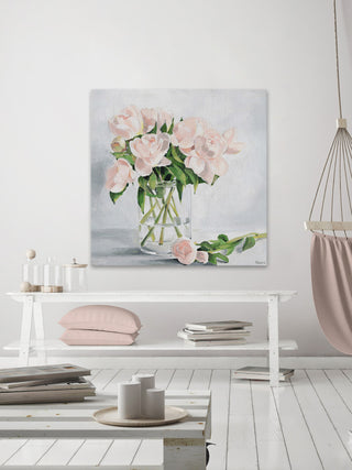 "Simply Blooming" Painting Print on Wrapped Canvas, 48"x48"