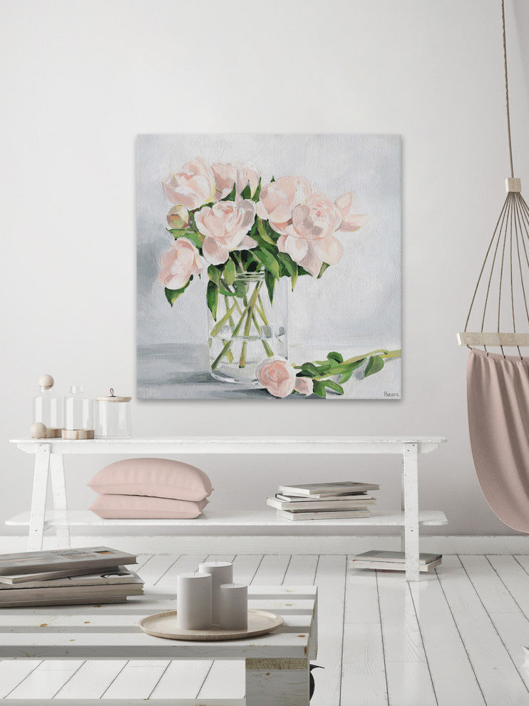 "Simply Blooming" Painting Print on Wrapped Canvas, 48"x48"