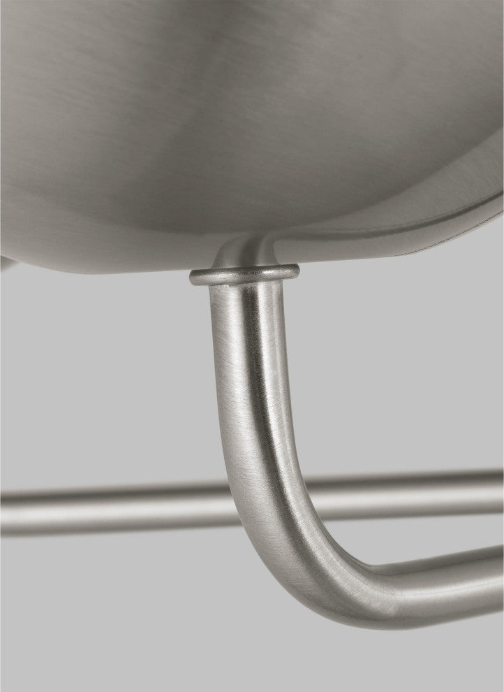 Alvin Five Light Chandelier, Brushed Nickel