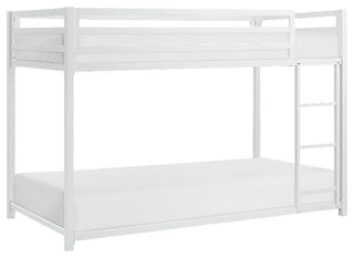 Lexicon Jovie Twin over Twin Metal Bunk Bed in White