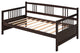 Gewnee Solid Wood Twin Size Daybed in Espresso