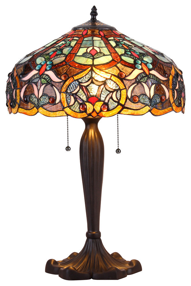 Pixie  2-Light Victorian Table Lamp 16" Shade