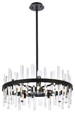 Modern Black 14-Light Pendant