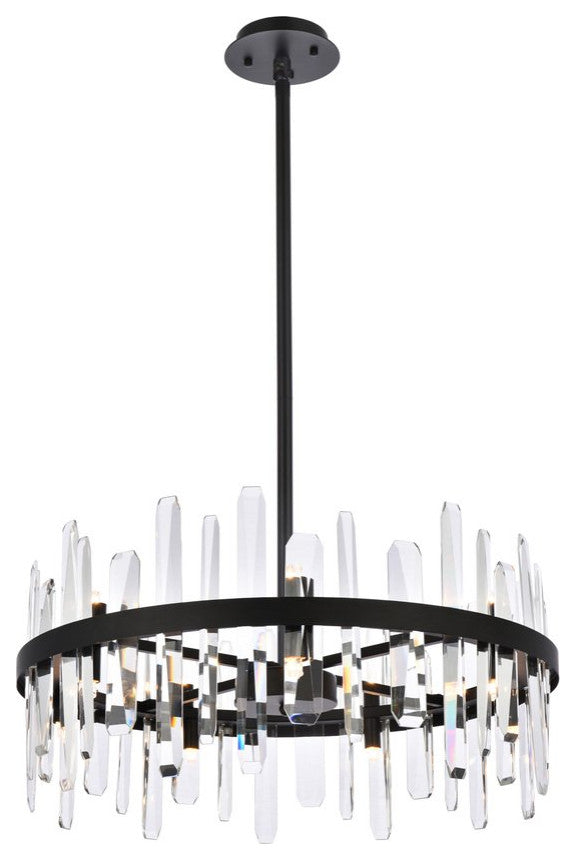 Modern Black 14-Light Pendant