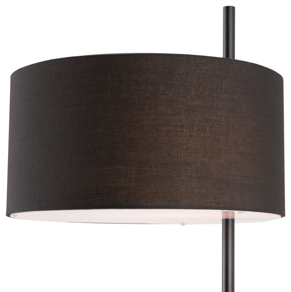 Floor Lamp Light, Steel Metal, Black, Kitchen Lounge Bistro Lobby Hospitality