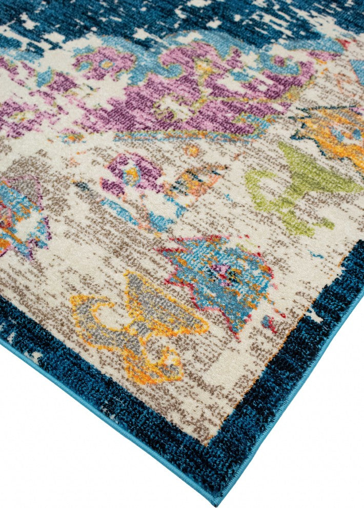 Noori Rug Distressed Jerilyn Navy/Beige Rug