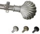 Indie 13/16" Diameter Curtain Rod, Satin Nickel, 18-28"