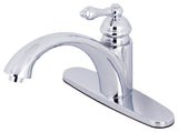Kingston Brass Single-Handle Kitchen Faucet, Polished Chrome